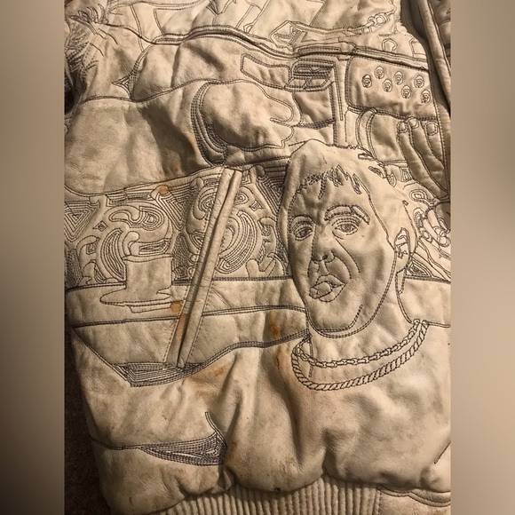 Rare Vintage Scarface Tony Montana Leather Jacket Sz. 5X - Picture 6 of 11